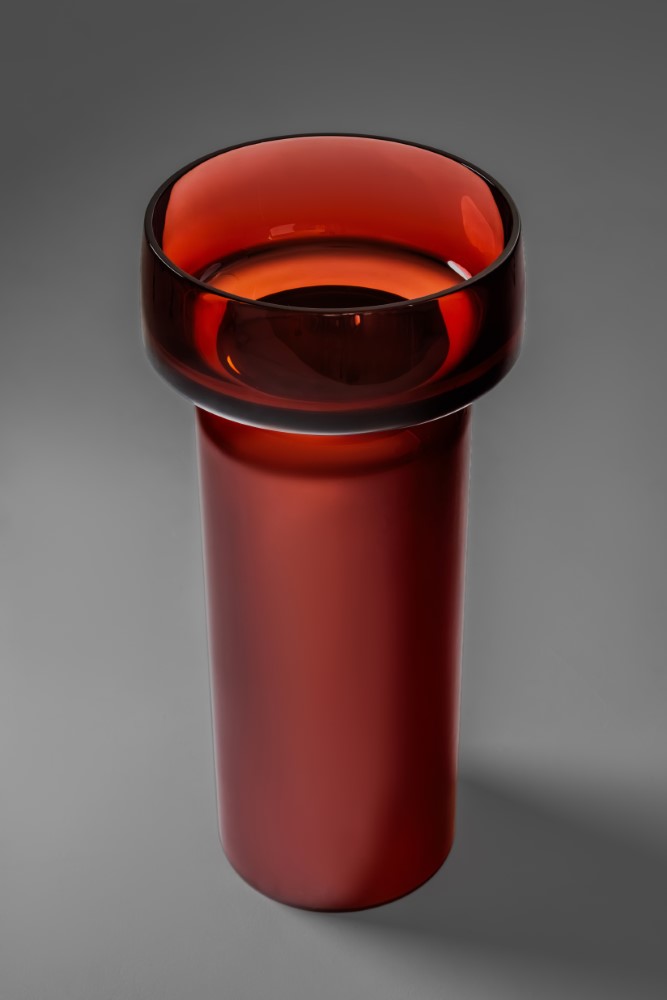 Раковина круглая, полиэфирная GLOW SMOKE цвет TERRACOTTA