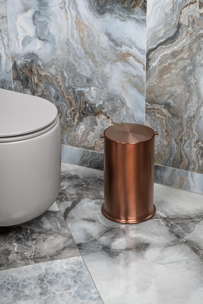 Ведро для мусора с вращающейся крышкой Copper Brushed