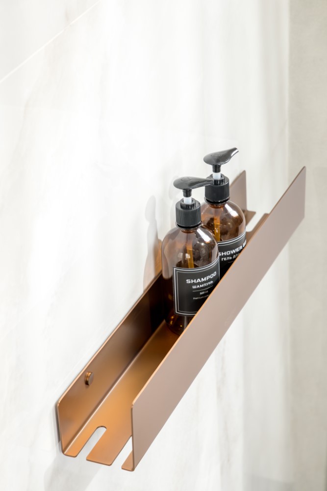 Полка подвесная 60см BRUSHED BRONZE