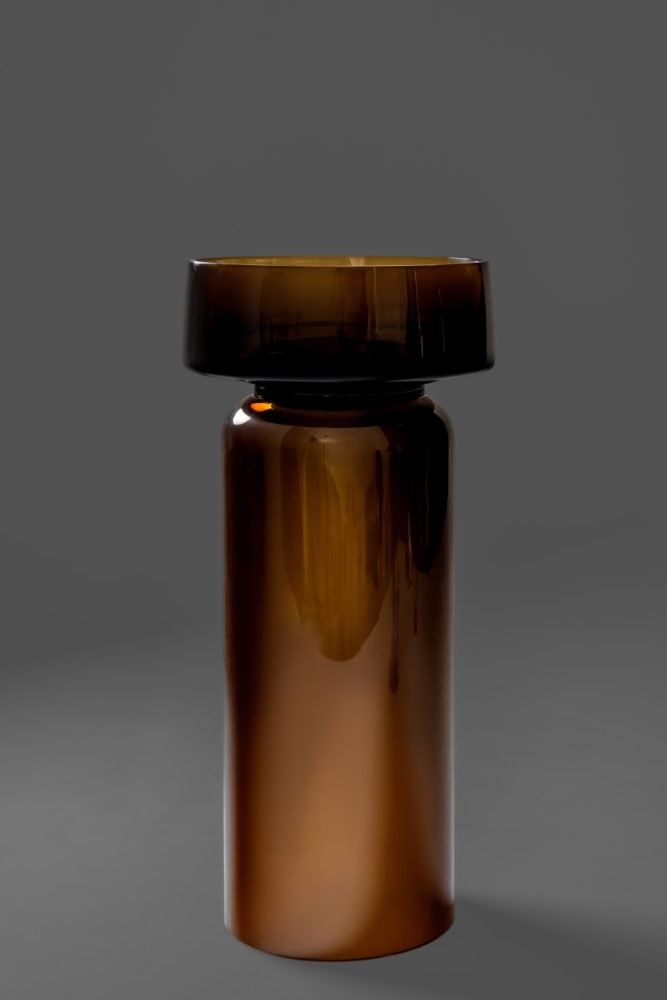 Раковина круглая, полиэфирная GLOW SMOKE цвет BRONZE