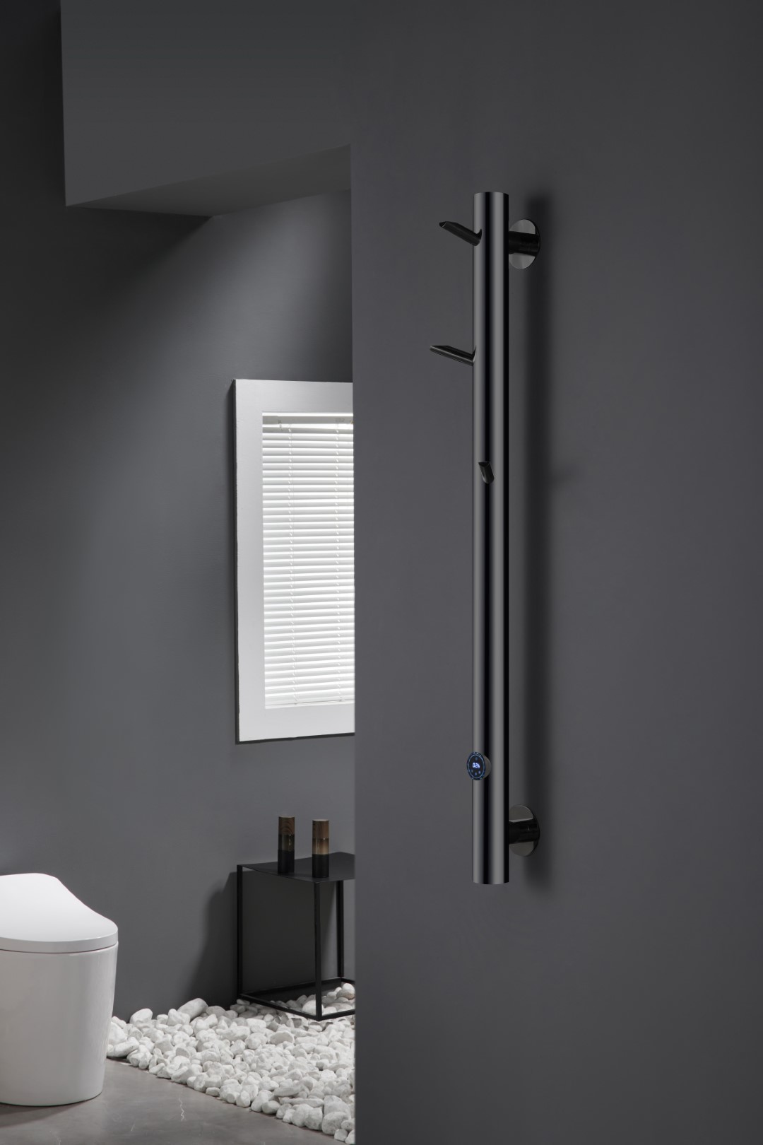 Полотенцесушитель электрический OAK SHINE GUN METAL