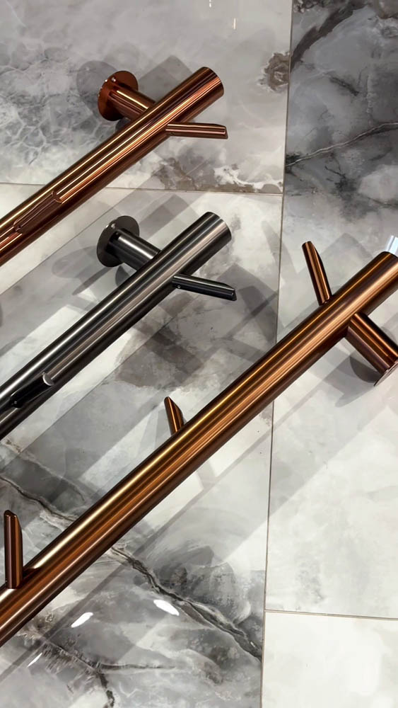 Полотенцесушитель электрический OAK BRUSHED BRONZE новый 50мм