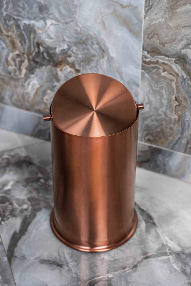Ведро для мусора с вращающейся крышкой Copper Brushed