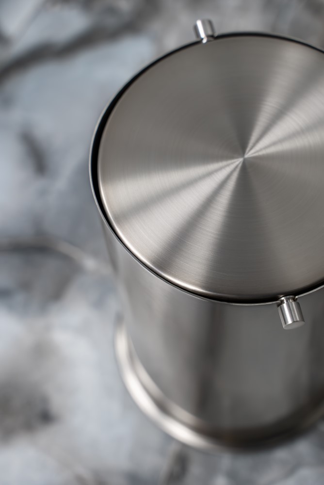 Ведро для мусора с вращающейся крышкой Nickel Brush