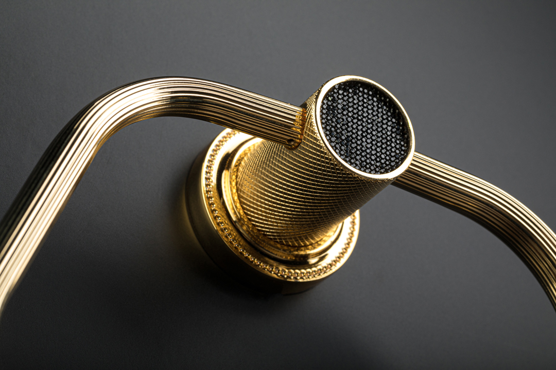 Полотенцедержатель кольцо ROYALE CRISTAL BLACK GOLD