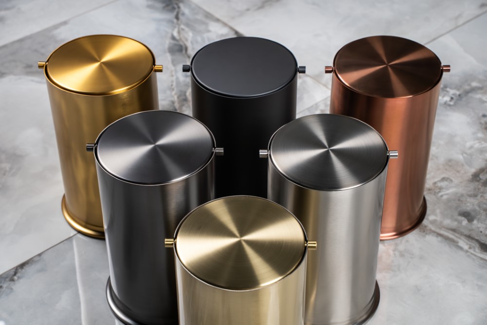 Ведро для мусора с вращающейся крышкой Copper Brushed