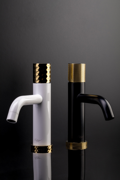 Смеситель STICK для умыв. низ. BLACK TOUCH GOLD_Комплект