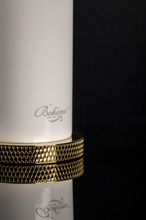 Смеситель STICK для умыв. выс. WHITE TOUCH GOLD_Комплект