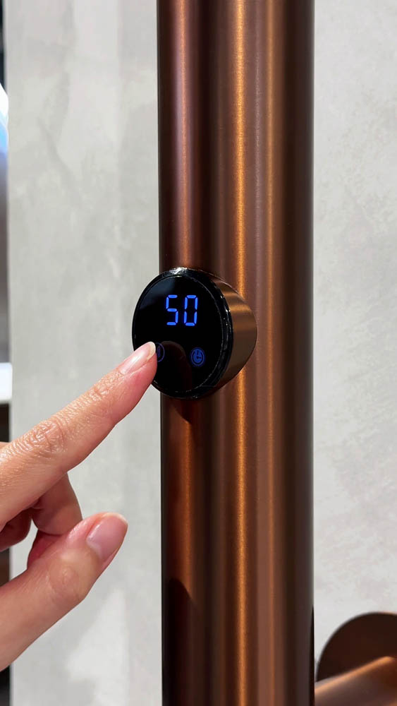 Полотенцесушитель электрический OAK BRUSHED BRONZE новый 50мм